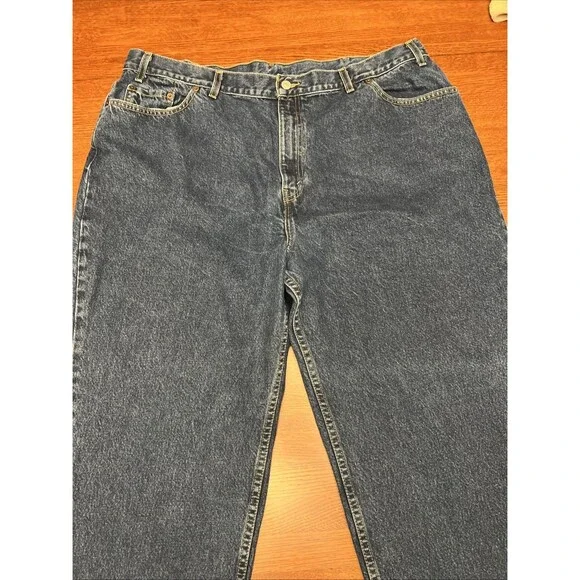 Levi's 550 Jeans Size 24L Plus Hi Rise Relaxed Tapered Blue 100% Cotton - Picture 4 of 11
